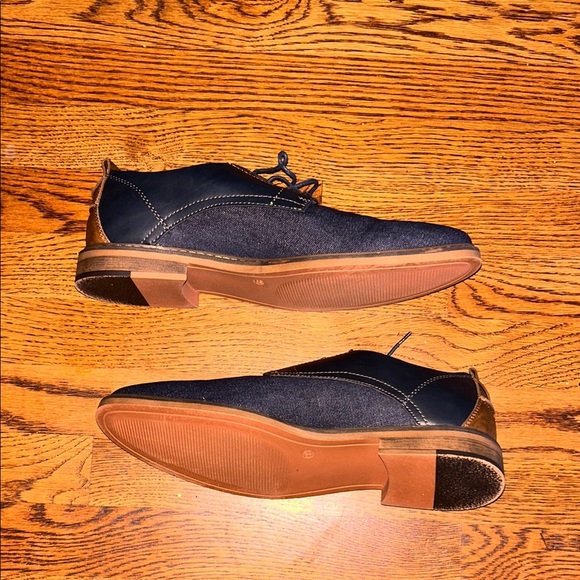 Restoration Men’s Navy Derby Shoes – Size 9.5 main image 8